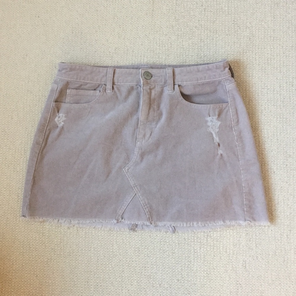 American Eagle High-Waisted Festival Denim Skirt